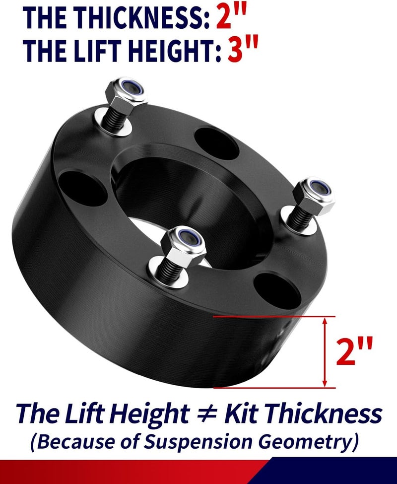 FLYCLE 3'' Leveling Lift Kit, 3 inch Front Leveling Kit Compatible with 2007-2026 Silverado/Sierra 1500, Raise Your Vehicle 3 Inches - Image 2